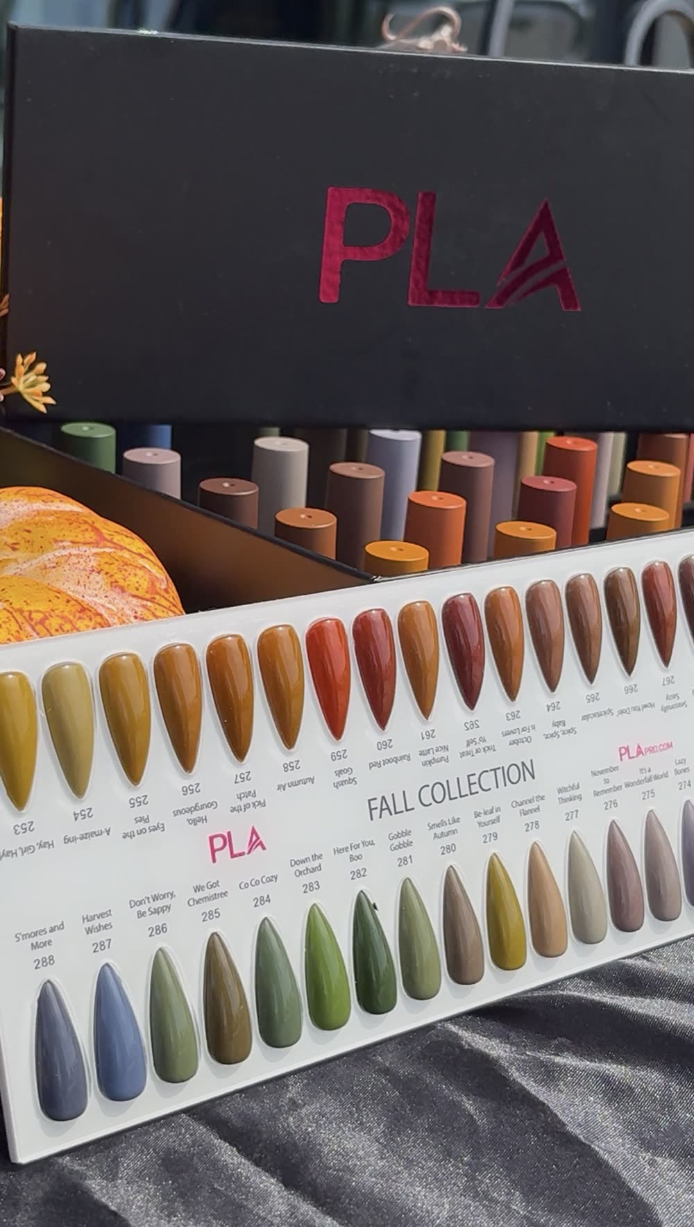 PLA fall collection color chart